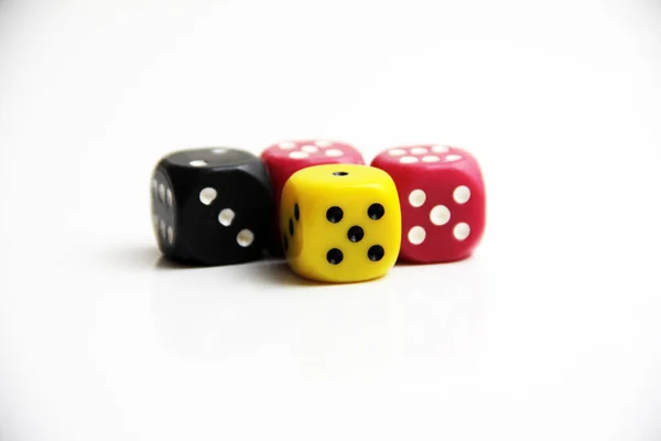 Decorative Colorful Cube Dice — Stock Photo, Image