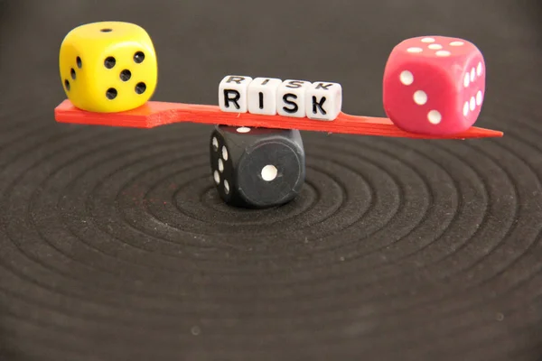 Decorative Colorful Cube Dice — Stock Photo, Image