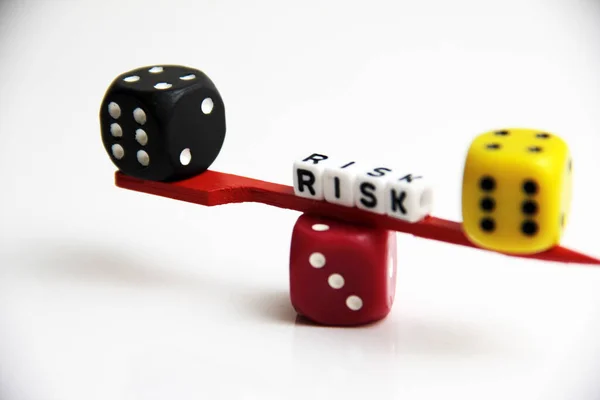 Decorative Colorful Cube Dice — Stock Photo, Image