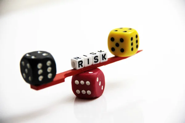 Decorative Colorful Cube Dice — Stock Photo, Image