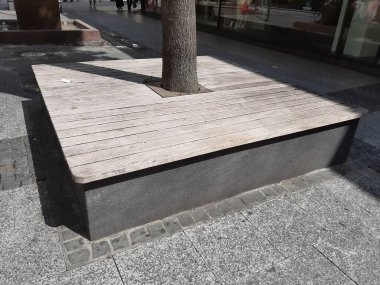 Bahçe için şık ve modern bank