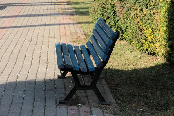 Banc Élégant Moderne Pour Jardin — Photo