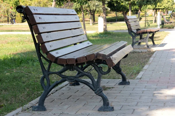 Banc Élégant Moderne Pour Jardin — Photo