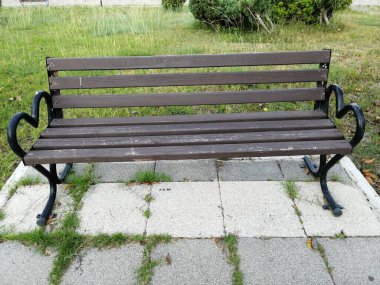 Bahçe için şık ve modern bank