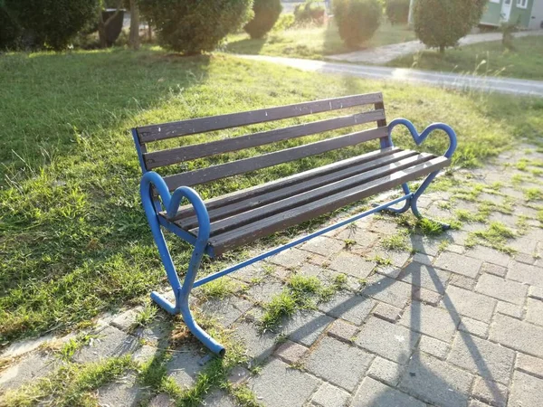 Banco Elegante Moderno Para Jardín —  Fotos de Stock