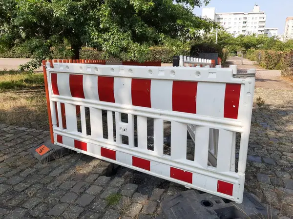 Colorful Iron Barrier Road — Stock Photo, Image