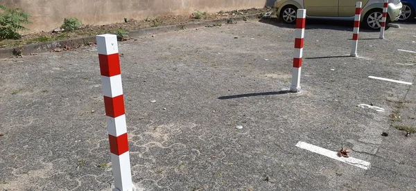 Kleurrijke Ijzeren Barrière Weg — Stockfoto