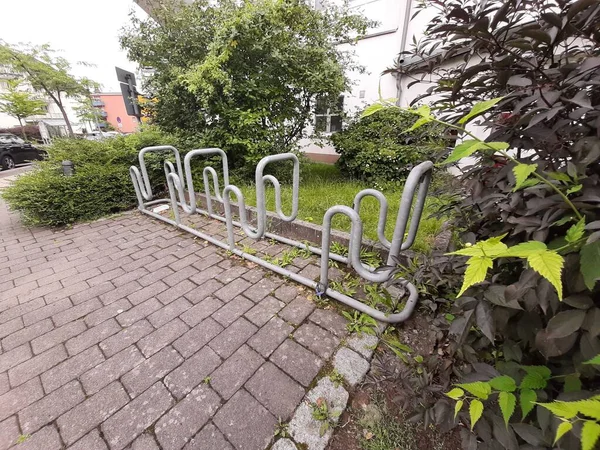 Estacionamiento Bicicletas Metal Decorativo Decorativo —  Fotos de Stock