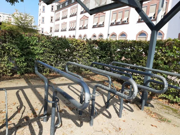 Estacionamento Bicicleta Metal Decorativo Decorativo — Fotografia de Stock