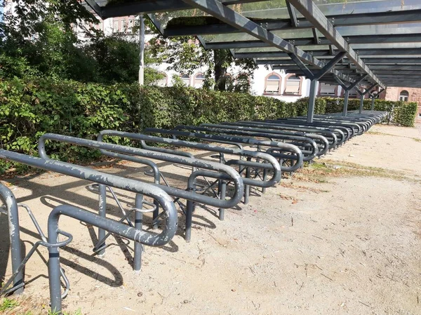 decorative and decorative metal bicycle parking