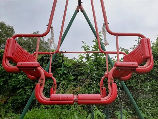 Aire Jeux Pour Enfants Dans Parc — Photo