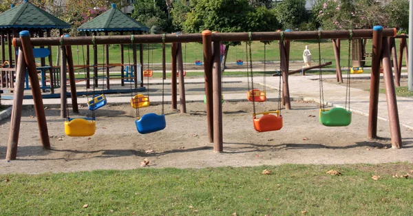 Aire Jeux Pour Enfants Dans Parc — Photo