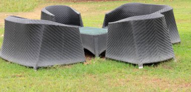 Parktaki çocuk parkı.