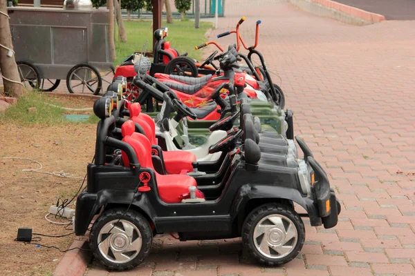 Parktaki çocuk parkı.