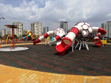 David 'in parktaki çocuk parkı