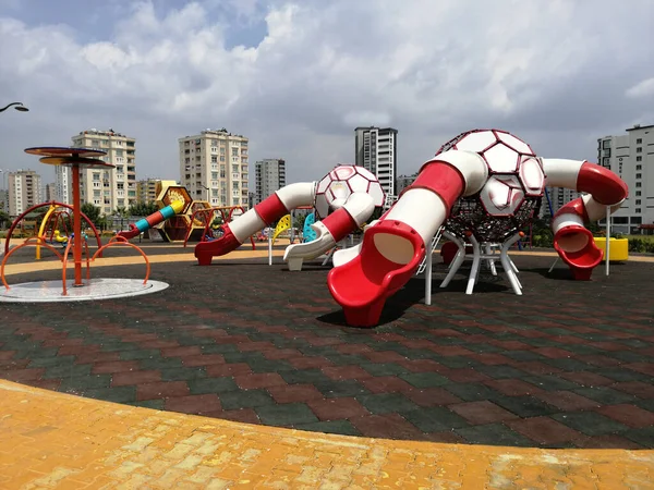 Plac Zabaw Dla Dzieci Parku — Zdjęcie stockowe