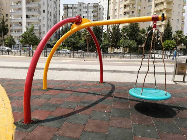 Aire Jeux Pour Enfants Dans Parc — Photo
