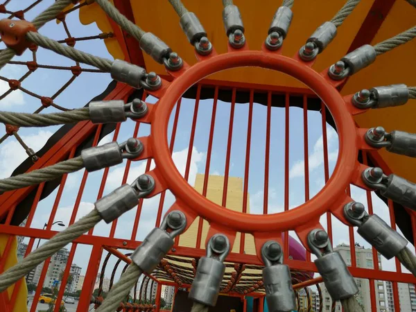 Aire Jeux Pour Enfants Dans Parc — Photo