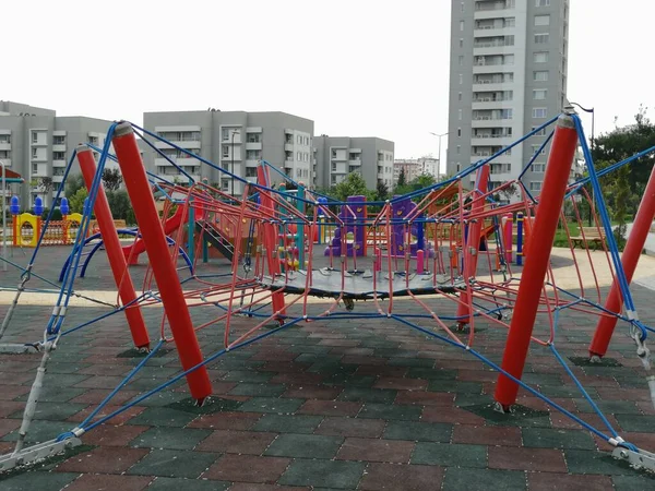 Aire Jeux Pour Enfants Dans Parc — Photo