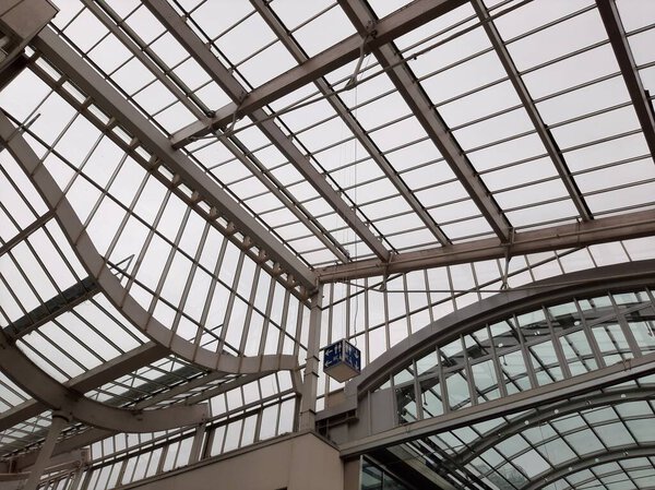 steel roof ,metal roof in construction site