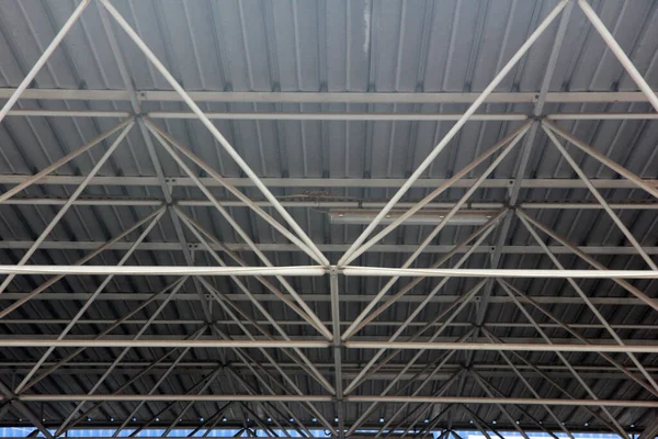 Steel Roof Metal Roof Construction Site — Stock Photo, Image