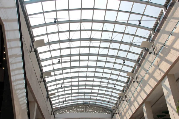 Dach Stalowy Dach Metalowy Placu Budowy — Zdjęcie stockowe