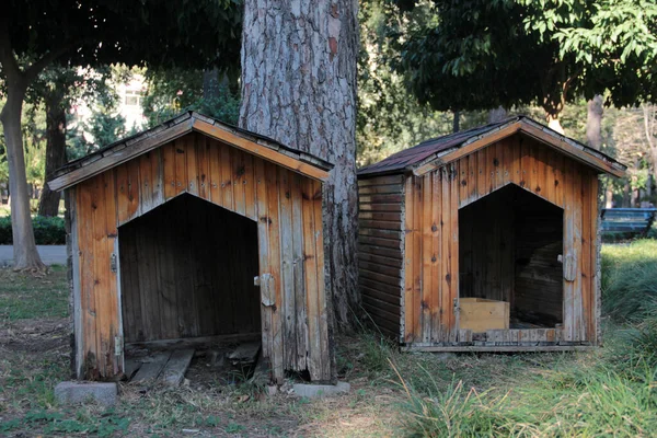 Hout Decoratieve Vogelhuisje — Stockfoto