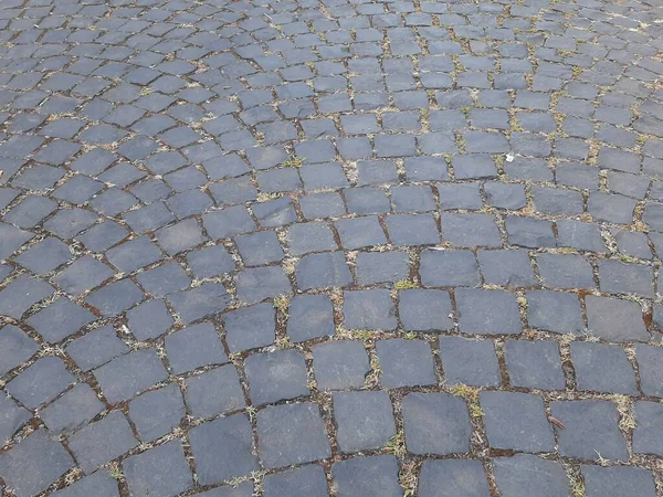 Decorative Stone Pavement Road Park — Stock Photo, Image