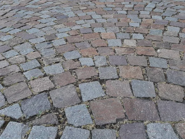 Dekorativ Stenasfalterad Väg Parken — Stockfoto