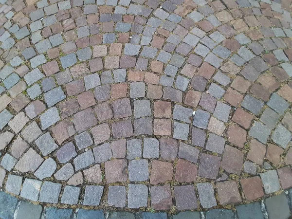 Decorative Stone Pavement Road Park — Stock Photo, Image