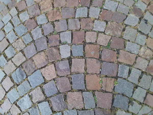 Декоративный Каменный Тротуар Дороги Парке — стоковое фото