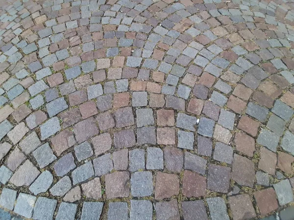 Decorative Stone Pavement Road Park — Stock Photo, Image