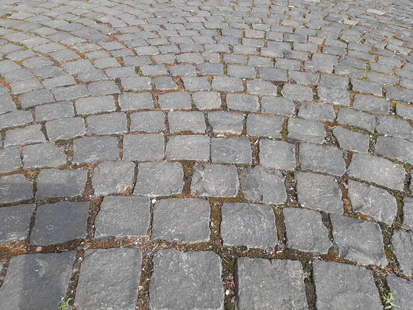 公園内の石畳の装飾道路 — ストック写真