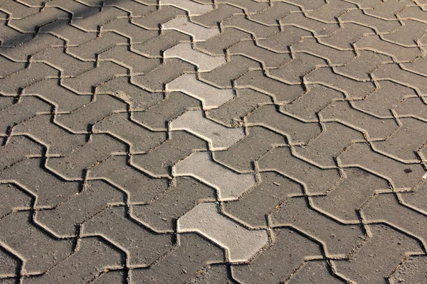 Decorative Stone Pavement Road Park — Stock Photo, Image