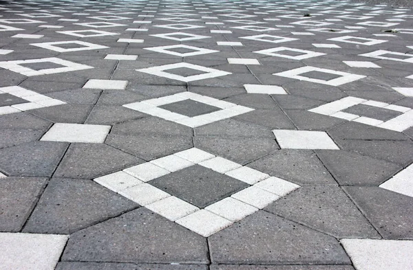 Dekorativ Stenasfalterad Väg Parken — Stockfoto