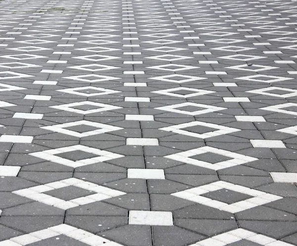 Ziersteinpflasterstraße Park — Stockfoto