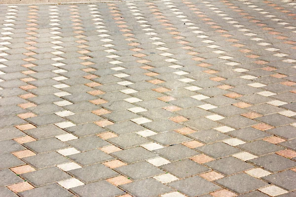 公園内の石畳の装飾道路 — ストック写真