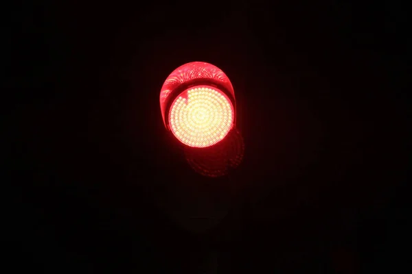 道路上的交通警告灯 — 图库照片