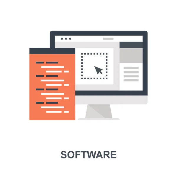 Software pictogram Concept — Stockvector