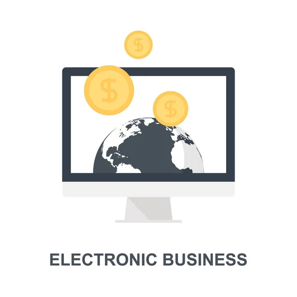 Electronic Business icon concept — Stock Vector