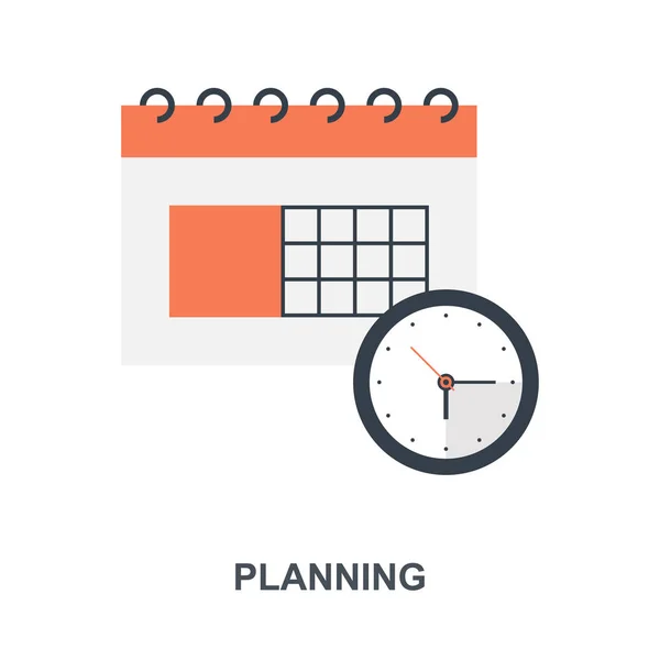 Planning icon concept — Stock Vector