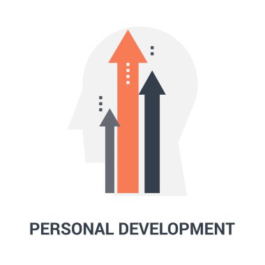 personal development icon concept clipart