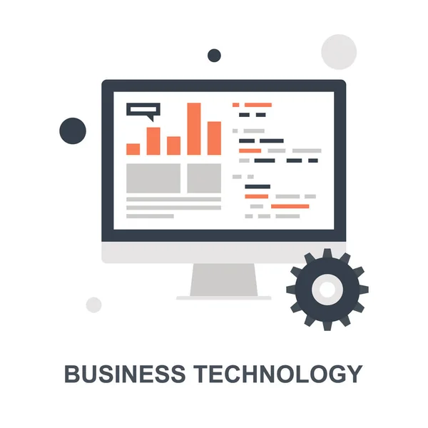 Concepto de icono de tecnología empresarial — Vector de stock