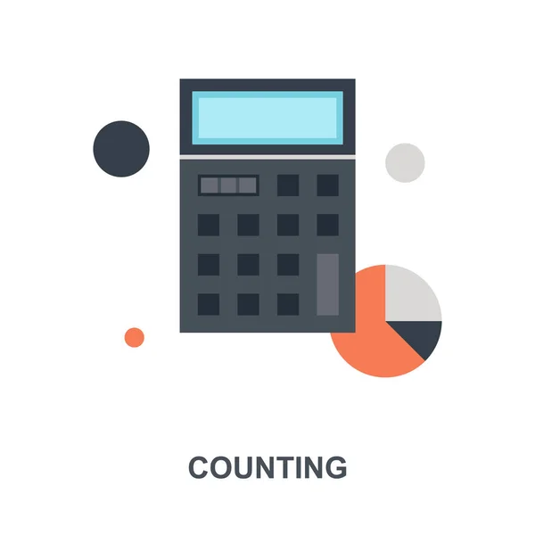 Counting icon concept — Stock Vector