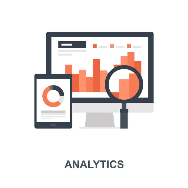 Analytics icon concept — Stock Vector
