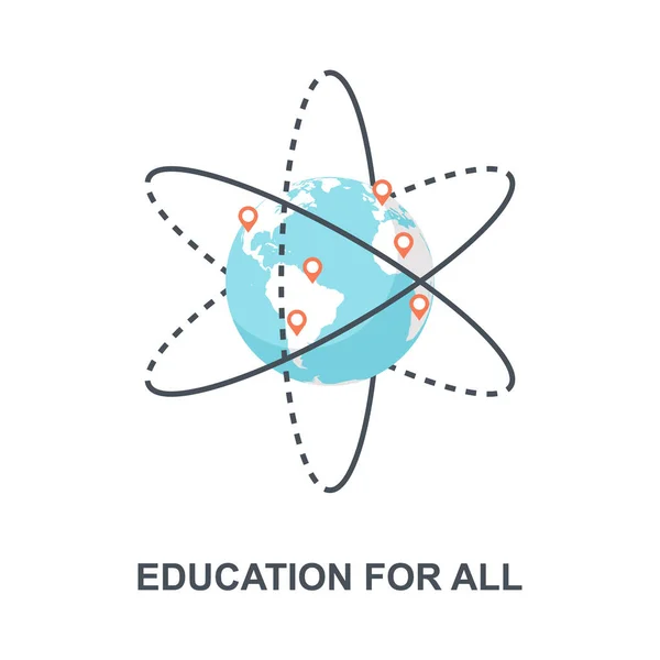 Education for All icon concept — Stock Vector