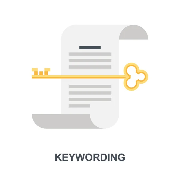 Keywording icon concept — Stock Vector