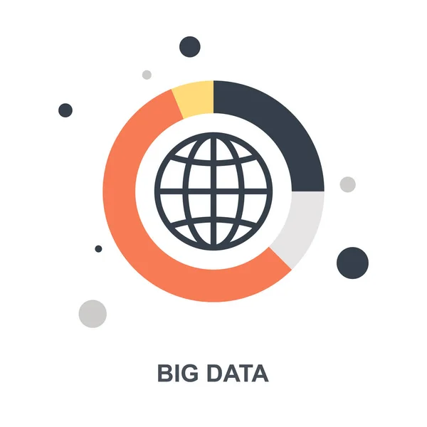 Concept d'icône Big Data — Image vectorielle