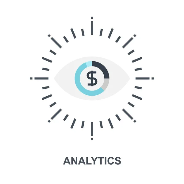 Analytics pictogram concept — Stockvector