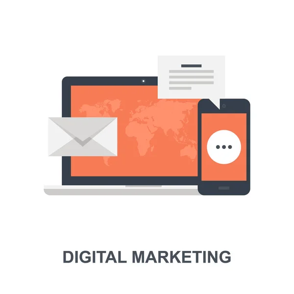 Digital Marketing icon concept — Stock Vector